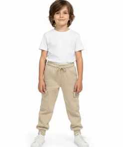 Peacock Boys Cargo Jogger Beige