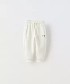 Zara New Game Round Logo Trouser