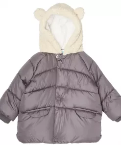 Tex Baby Sherpa Hood Nylon Shell Padded Jacket