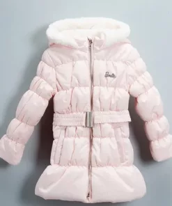 Barbie Furry Hood Parka Jacket Pink