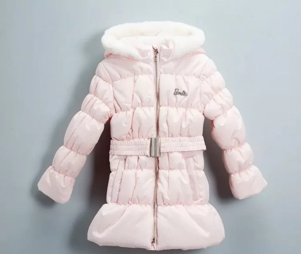 Barbie Furry Hood Parka Jacket Pink