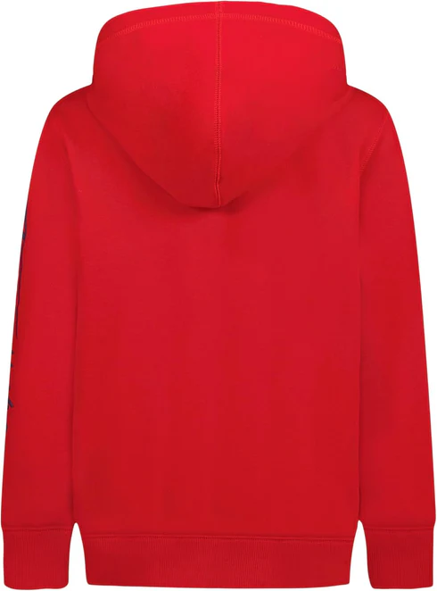 Tommy Sleeve Signature Logo Zip Hoodie Red - Image 3