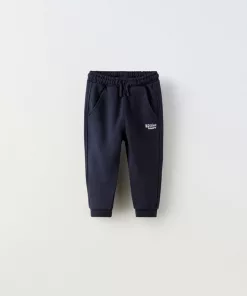 Zara Terry Beyond Happy Logo Trouser