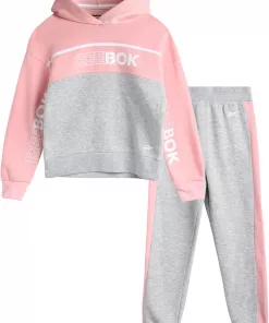 Alternative view of Reebok Girls' 2-Piece Fleece Hoodie and Jogger Sweatpants Set
