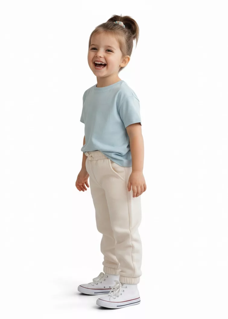 Zara Girl Terry Trouser With Close Hem - Image 2