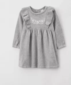 Carters Ruffles Shoulder Frock Grey