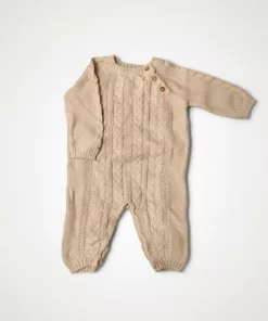 Sinsay Classic Cable Knit Baby Romper Skin