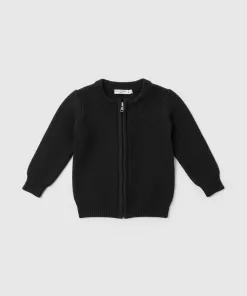 Sinsay Baby Black Zipper Cardigan
