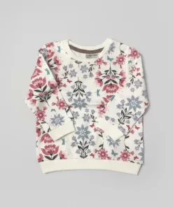 So Cute Charming Floral Multicolor Print Sweatshirt