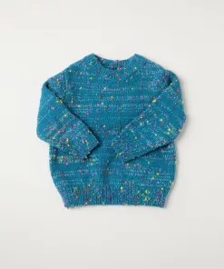 Mothercare Teal Multi-Fleck Sweater Blue