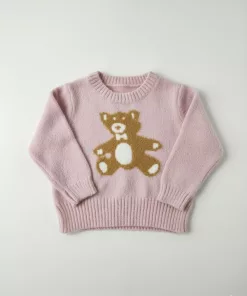Mothercare Teddy Bear Knit Pullover Pink