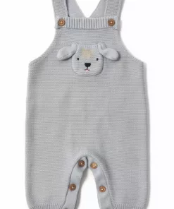 F&F The Little Lamb Knit Romper Grey