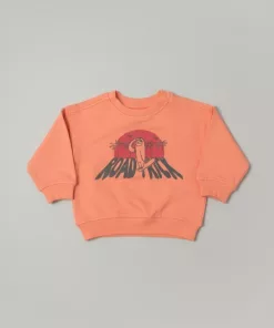 Lefties Baby Unisex Sunset Surf Graphic Sweatshirt Peach
