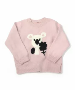 Mothercare Playtime White Koala Knit Sweater Pink
