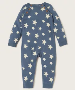 Alternative view of Junior Baby Starry Knit Baby Romper