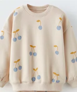 Zara Blue Berry Logo Sweatshirt