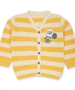 Mark Spencer Yellow Stripes Cardigan