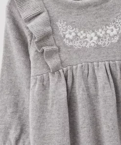 Alternative view of Carters Ruffles Shoulder Frock Grey