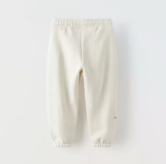 Zara Manhattan Logo Terry Trouser Beige - Image 2