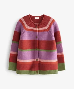 Alternative view of Next Girls Multicolored Cardigan Pink/Rust/Purple