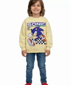 Zara Sonic Logo Sweatshirt Beige