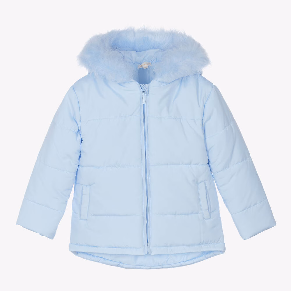 Mintini Hooded Puffer Jacket Sky Blue