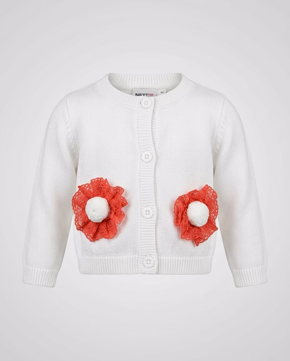 Next Lace flower Cardigan - Image 2