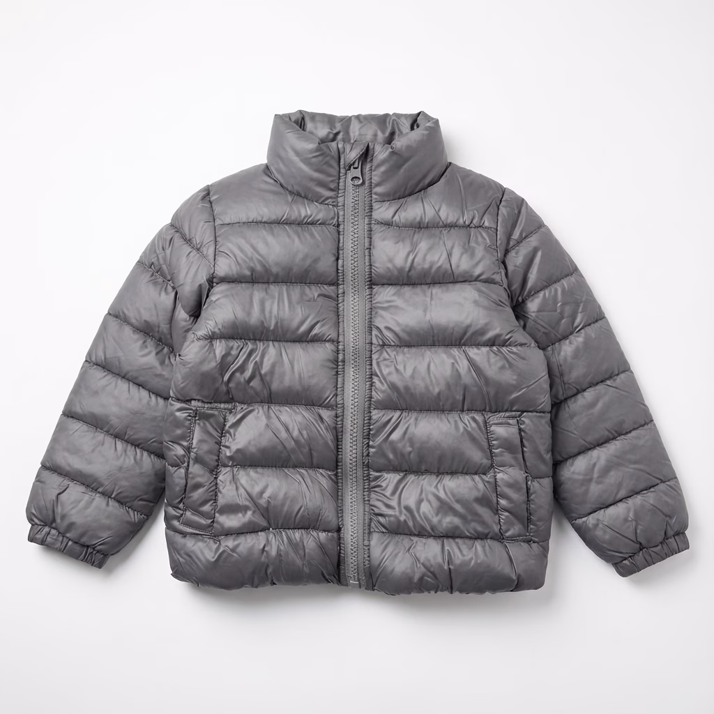 Octamami Kids Padded Puffer Jacket - Charcoal