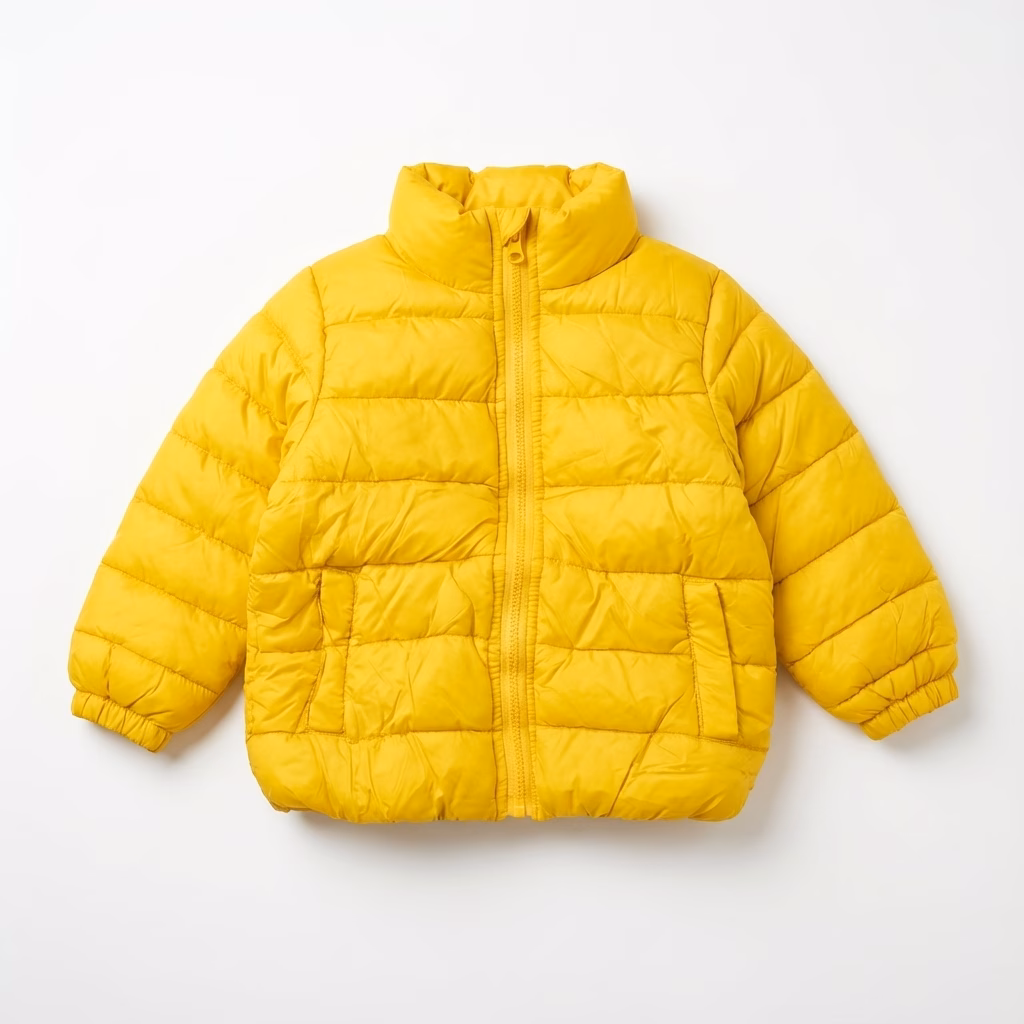 Octamami Kids Padded Puffer Jacket - Yellow