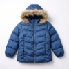 Arizona & Co Girls Puffer Jacket With Fur Collar