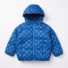 Marks & Spencer Fur Lined Checkered Blue Puffer