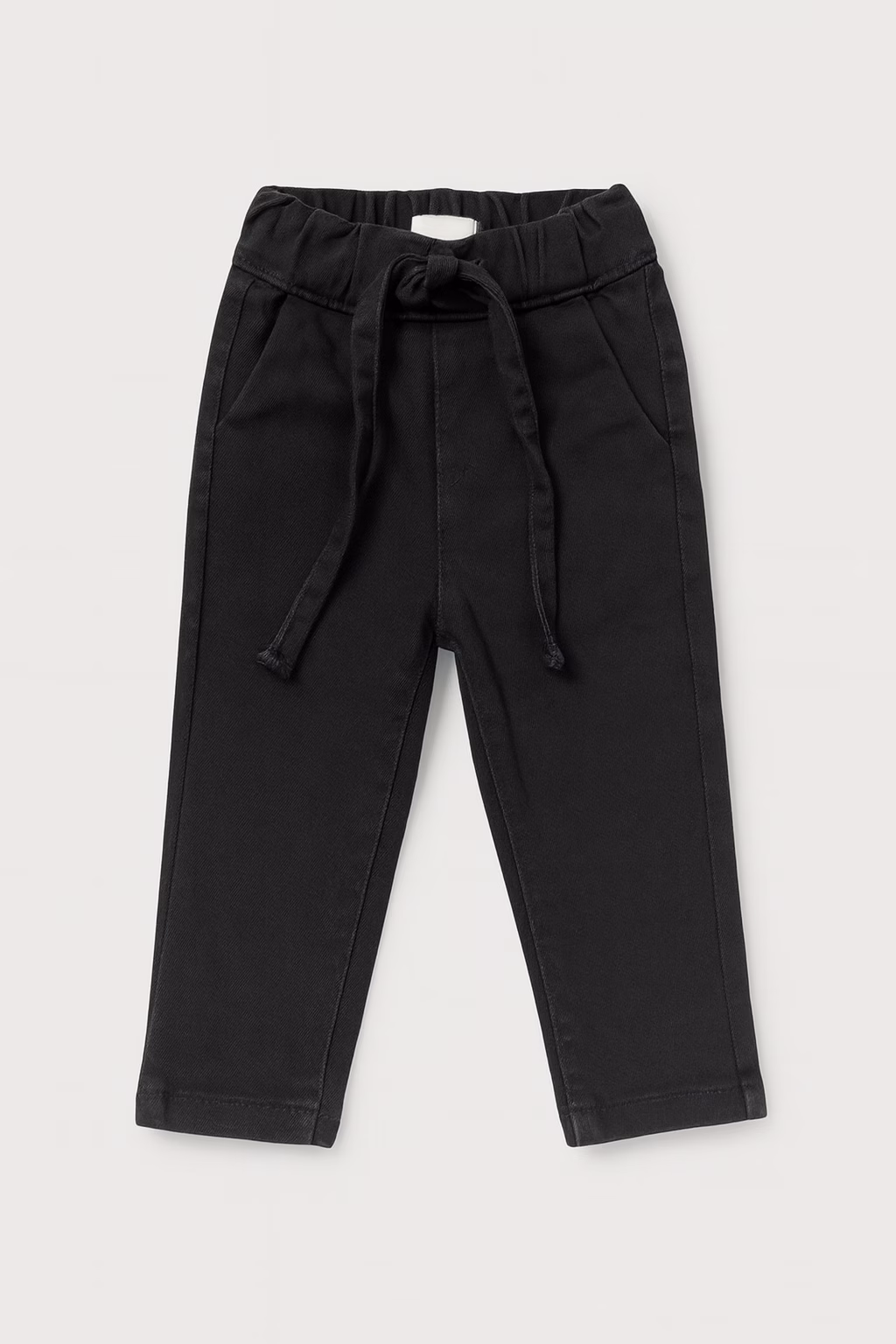Tweens & Teens Drawstring Denim Bottoms - Black