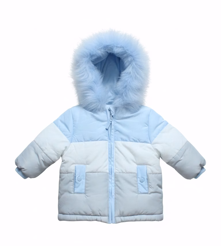 Mintini Colour Block Hooded Puffer Jacket