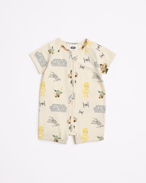 Target Cotton Zip Romper - Star War