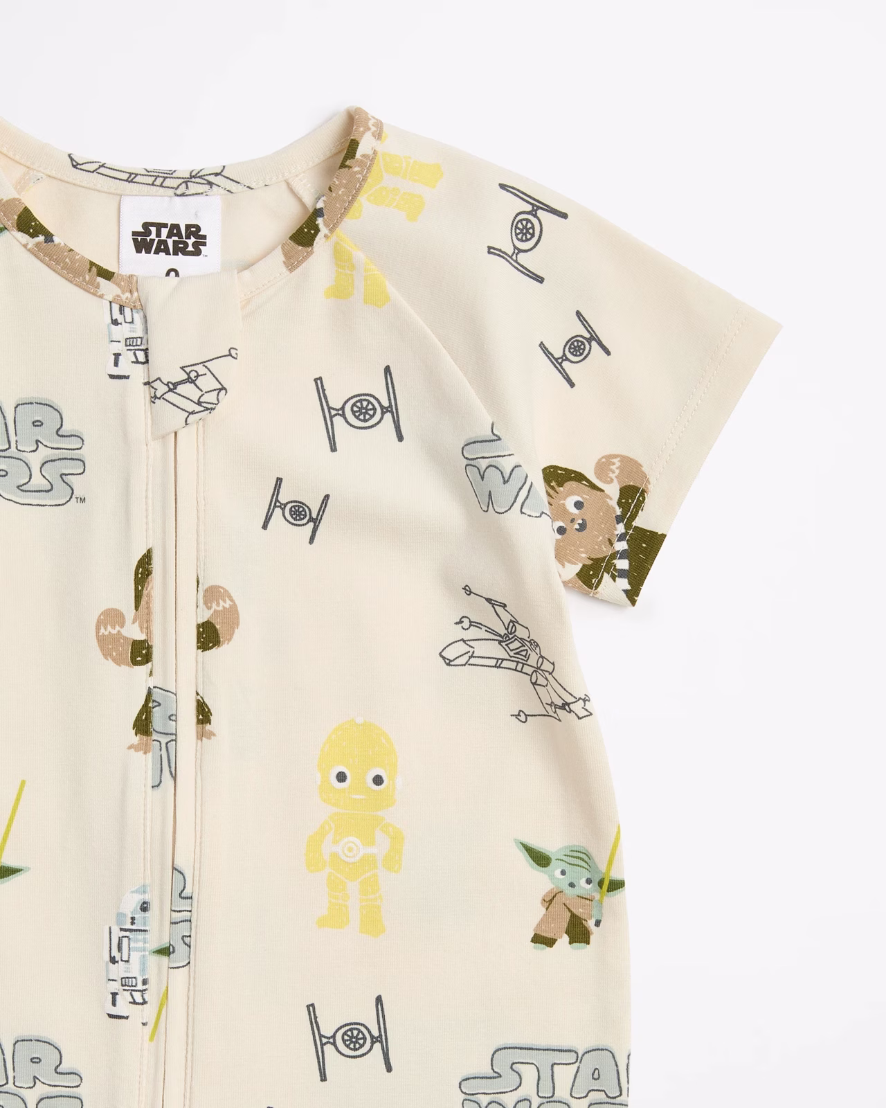 Target Cotton Zip Romper - Star War - Image 2