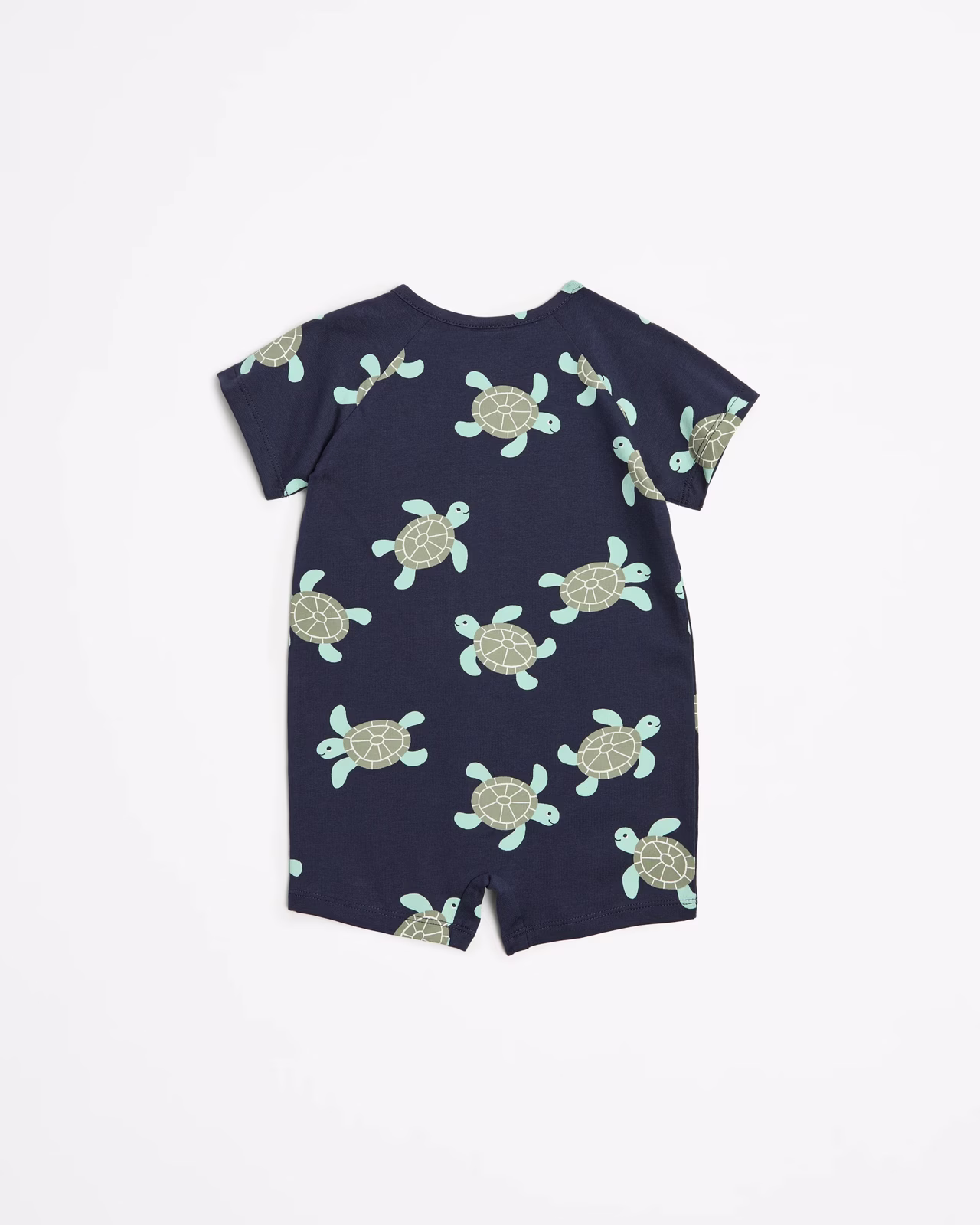 Target Cotton Zip Romper - Turtles Print - Image 4