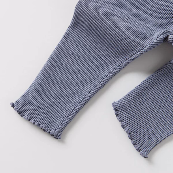 Zara Waffle Texture Lettuce Edge Legging - Image 2