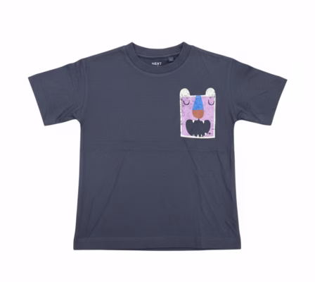 Next Arthur Dino Print T-Shirt Navy