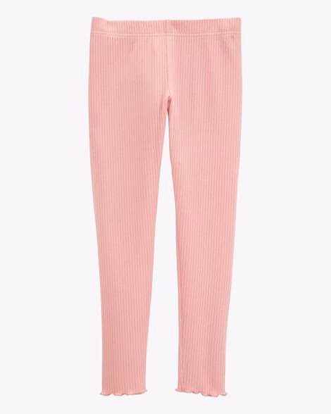 Carters Plain Ribbed Legging Pink - Image 2