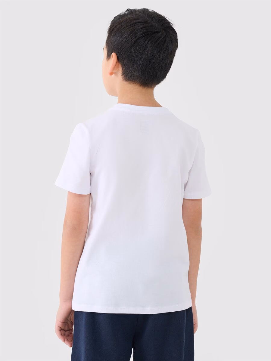 AF Plain Cotton T-Shirt White - Image 3