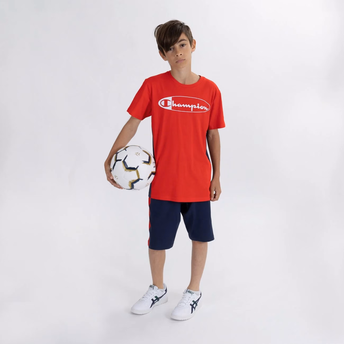 Champion Chest Print Logo Tee Red