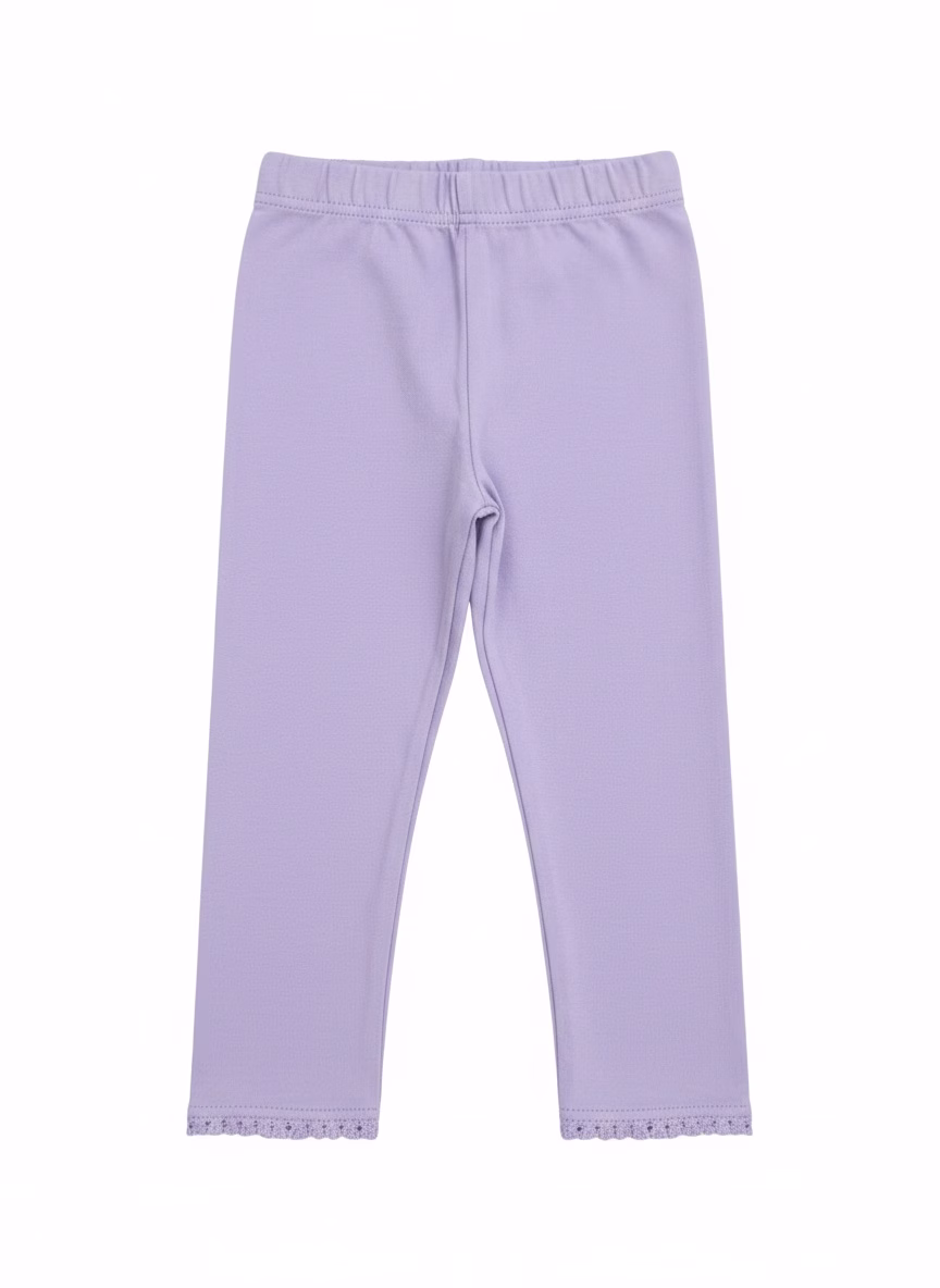 F&F plain Legging With Lace Trim - Image 2