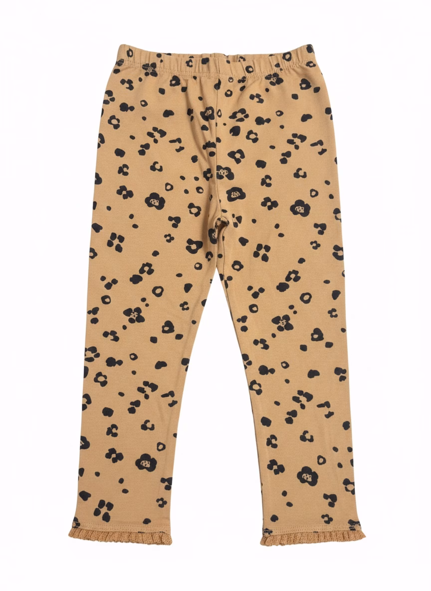 F&F Flower pattern Legging With Lace Trim - Image 2