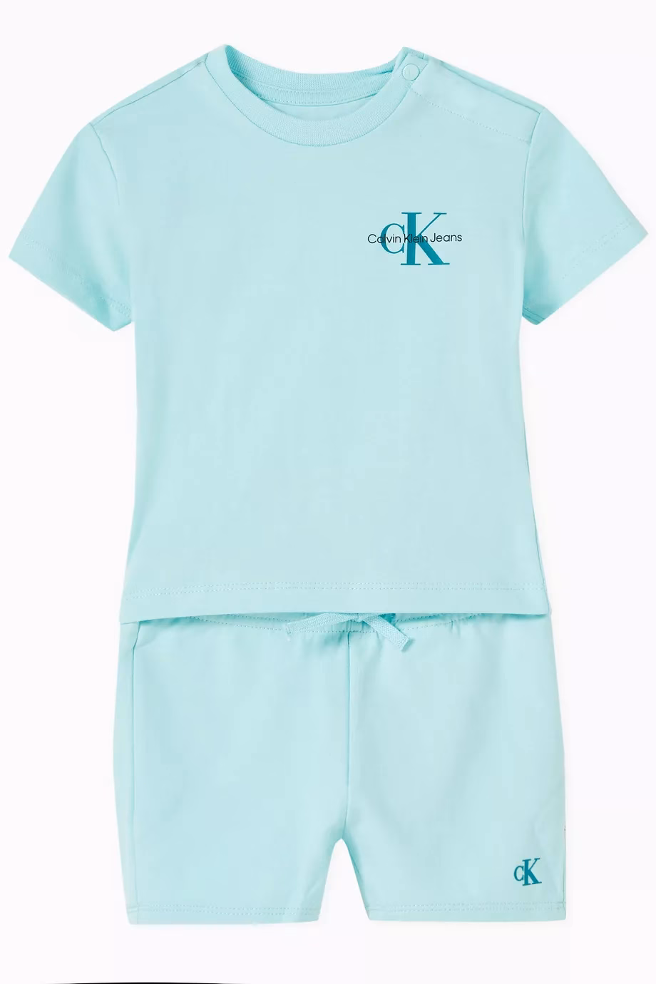 Calvin Klein Monogram Logo T-Shirt Short Set - Image 2