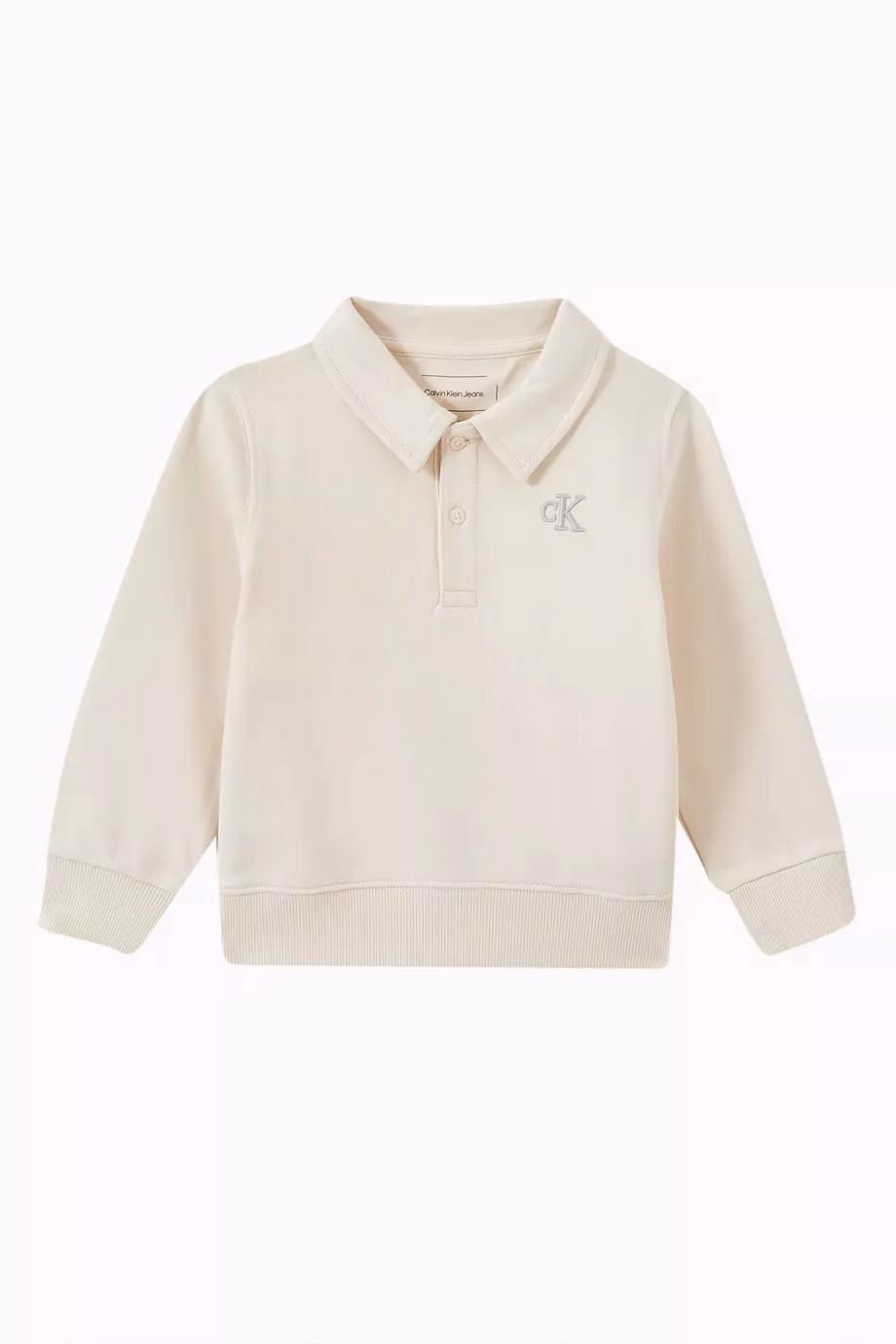 Calvin Klein Embroidery logo Polo Beige