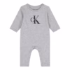 Calvin Klein Kids Monogram Full Body Suit Grey