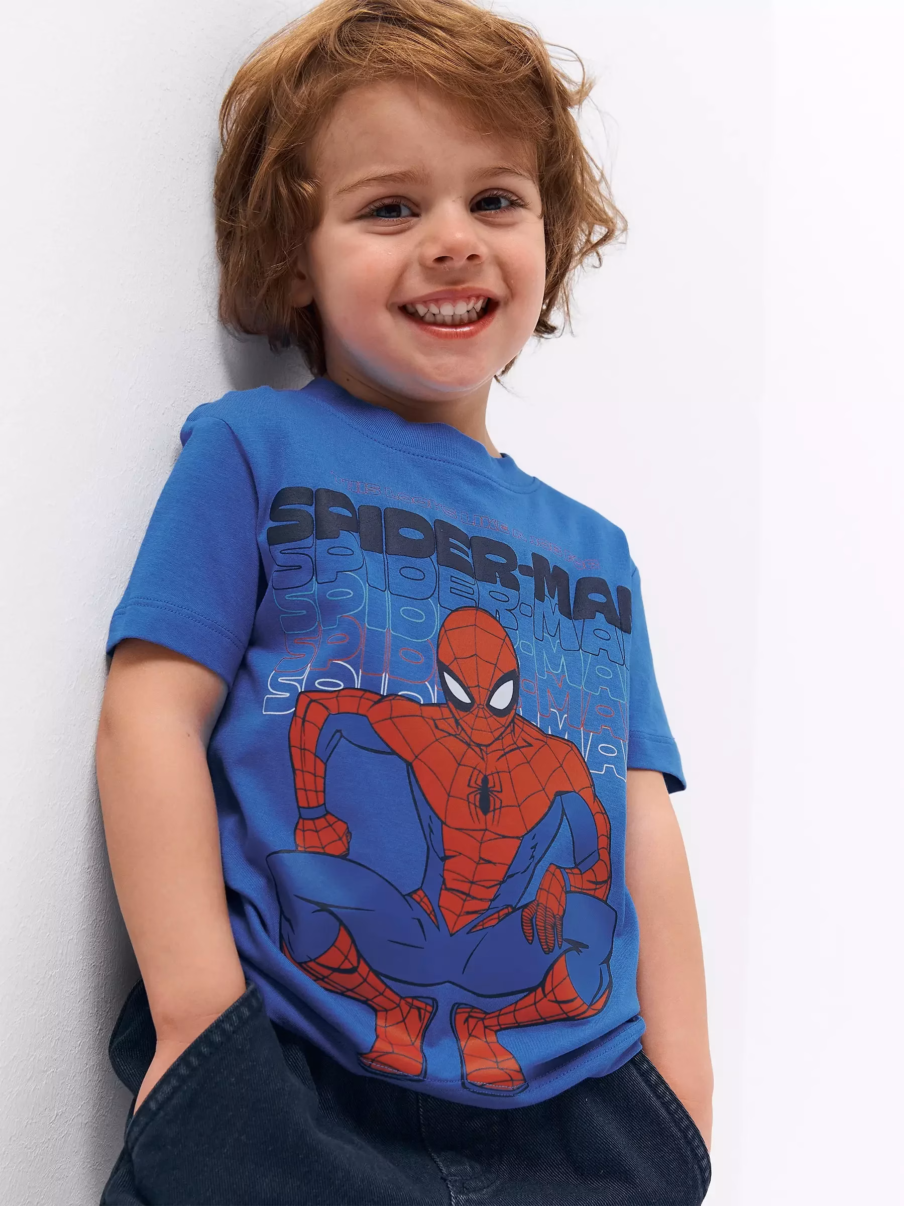 Marvel Spiderman Graphic T-Shirt - Royal Blue - Image 4
