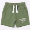 Sfera Soft Terry California Print Short Olive Green