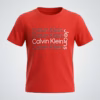 Calvin Klein Repeated Logo T-Shirt Red