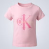 Calvin Klein Double Monogram Logo T-Shirt Pink